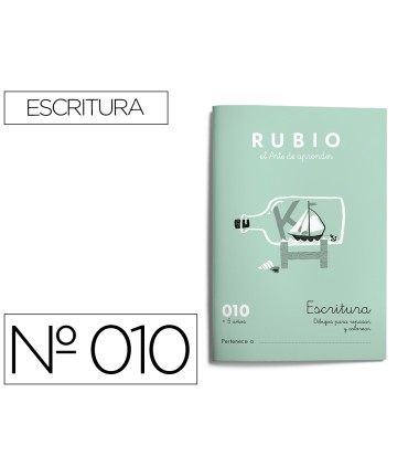 Cuaderno rubio caligrafia nº 010